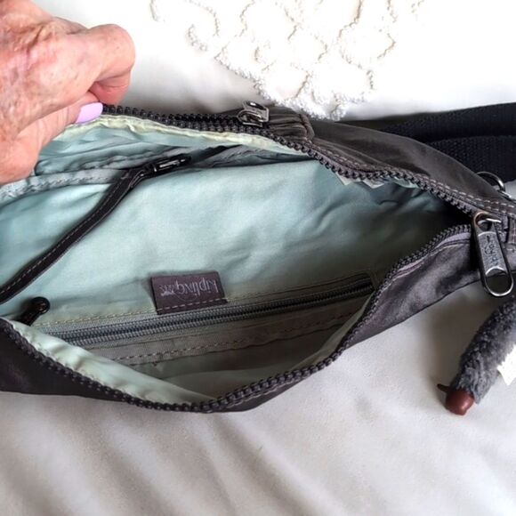 Kipling Fundy PM Waist Bag/Crossbody/Travel - Metallic Graphite Unisex - Picture 7 of 13